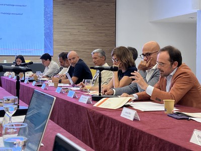 Una de les intervencions durant la sessió.