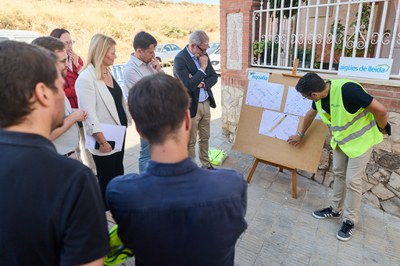 Un moment de la visita d'avui.