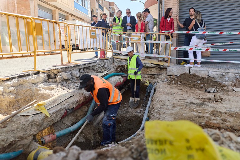 Les obres se centren ara en aquest extrem del carrer