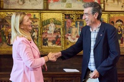 Iglesias i Puy han signat el conveni.