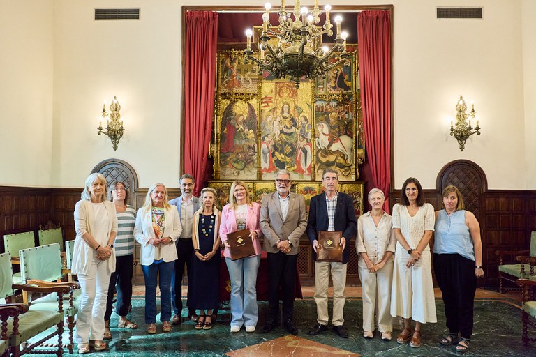 L'acte ha tingut lloc al Saló del Retaule