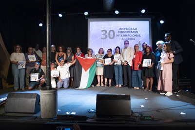 Acte de la Paeria per commemorar 30 anys de polítiques de cooperació a Lleida..