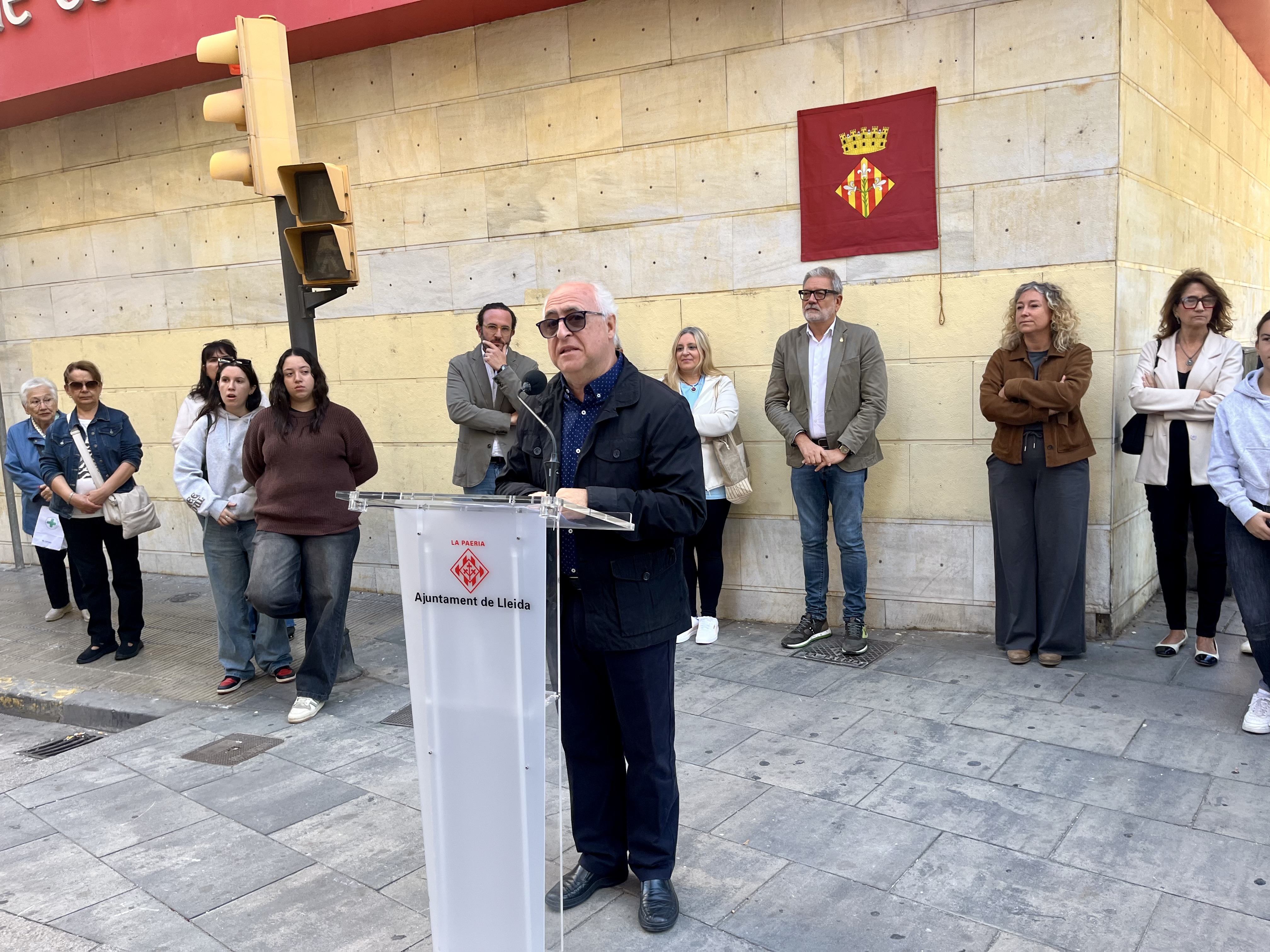 El doctor en Geografia i Història, Lluís Marc Herrera, durant l'acte commemoratiu