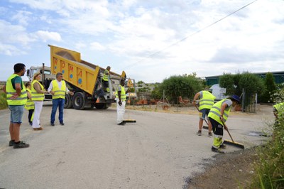 Les obres formen part del pla de millora i manteniment de la xarxa de camins de l’Horta de Lleida..