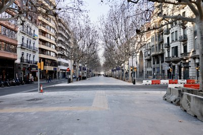 Imatge del tram central de la Rambla.
