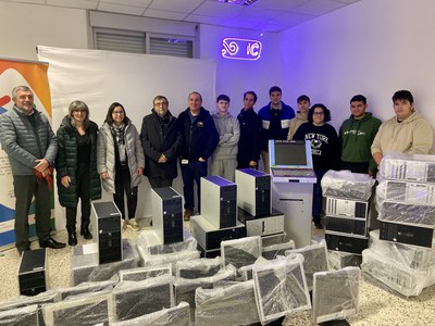 La Paeria dona material informàtic al Banc de Recursos perquè el destini a entitats del tercer sector.