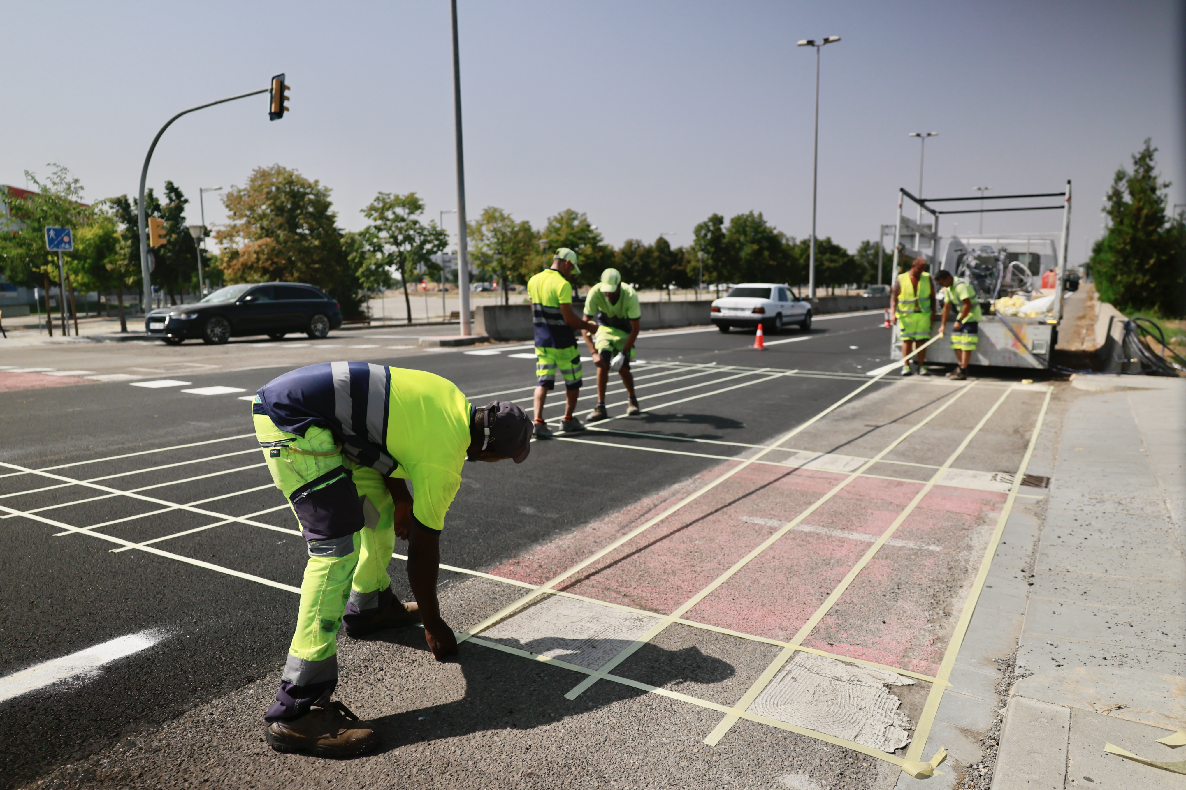 Imatge de les tasques que es feien aquest migdia