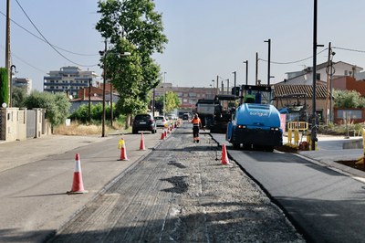 Avui s'acaba la pavimentació del tram afectat per les obres.