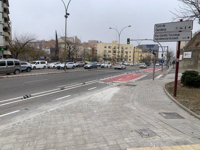 L'actuació facilitarà l'accés amb bicicleta al Camp Escolar.