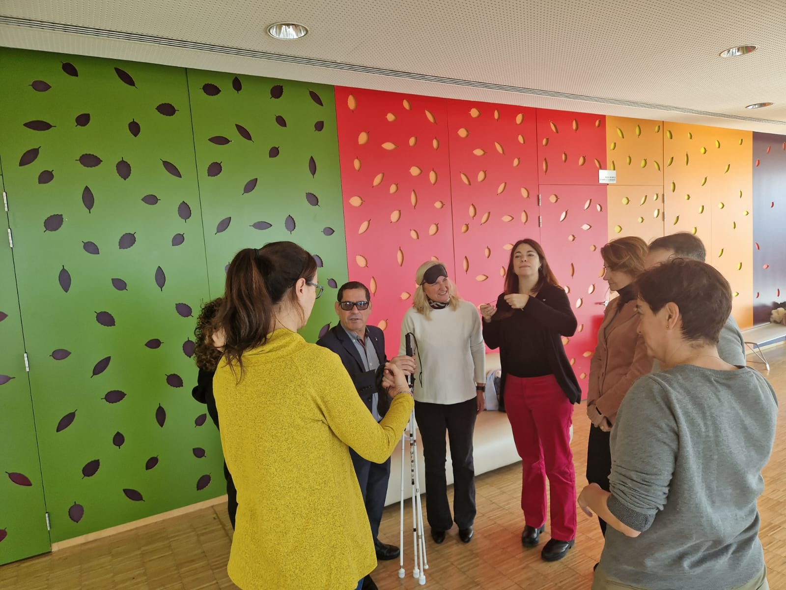 Regidores i regidors de la corporació han tingut l'oportunitat de viure les discapacitats en primera persona