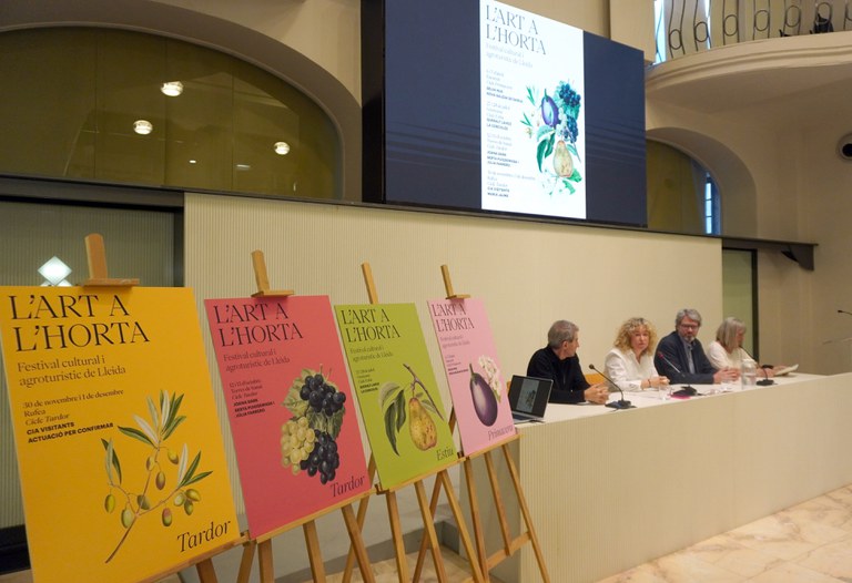 La Paeria estrena el festival l’Art a l’Horta per significar l’atractiu cultural i agroturístic de Lleida.