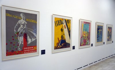 La Paeria exposa una trentena de cartells la Festa Major de Lleida de Miquel Roig Nadal a la Sala d'Exposicions de l'Ajuntament de Lleida..