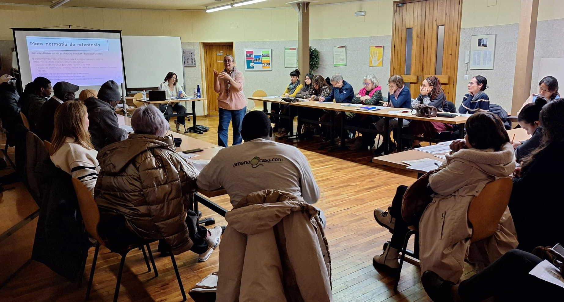 Aquest mes de febrer s’han fet les quatre sessions formatives en cooperació, en què es fomenta l’educació per a la justícia global i la cohesió social a les societats d’acollida.
