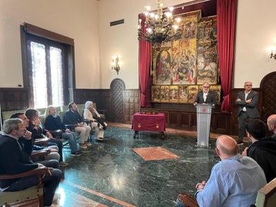 L'alcalde ha explicat en què consisteix el conveni d’autorització d’ús especial del pavelló municipal Barris Nord.