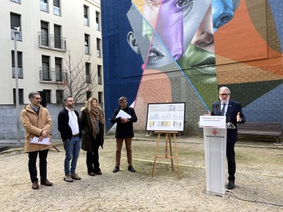 L'alcalde ha explicat l'aposta municipal per promoure l'habitatge al Centre Històric.