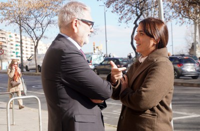 L'alcalde Larrosa i la consellera Montserrat han conversat sobre la projecció de Lleida com a ciutat universitària..