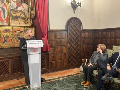 Pilar Bosch ha convidat les entitats empresarials a continuar treballant conjuntament.