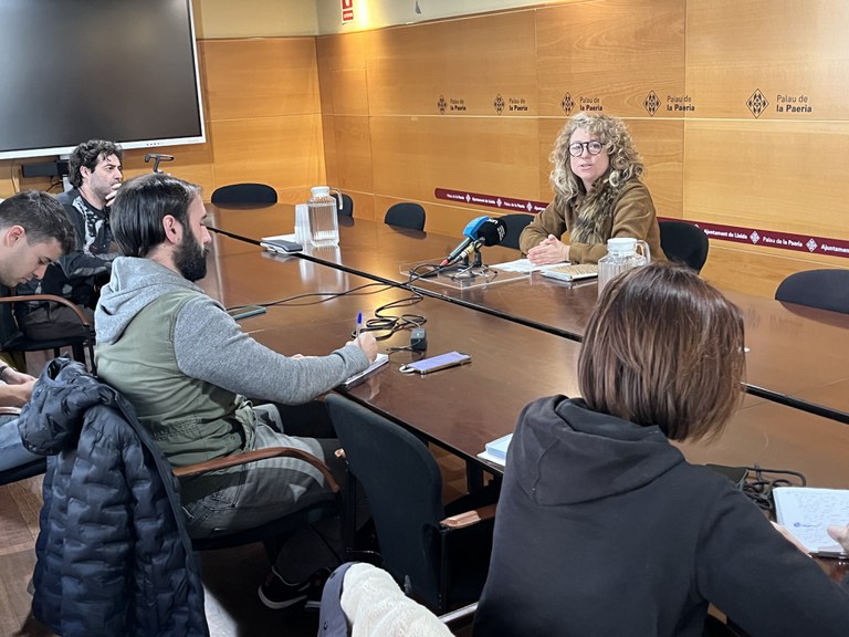 Bosch ha explicat els detalls de la licitació del servei de restauració al conjunt de la Seu Vella en una roda de premsa