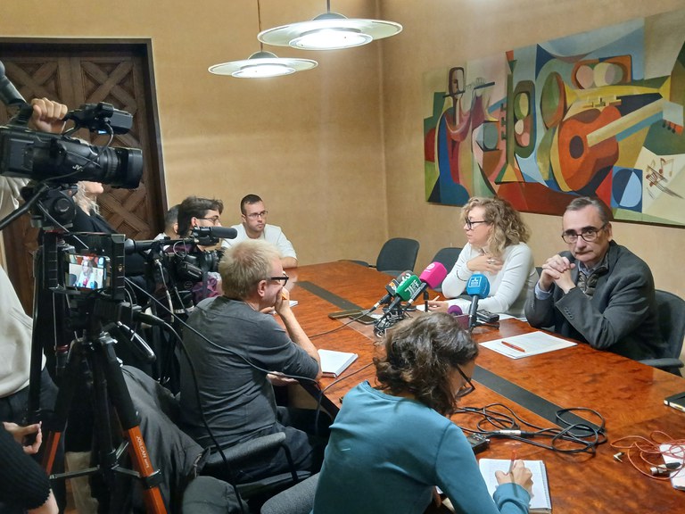 El nou model del Mercat de Fleming s'ha presentat en una roda de premsa