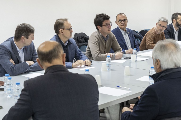 Un moment de la trobada amb els empresaris