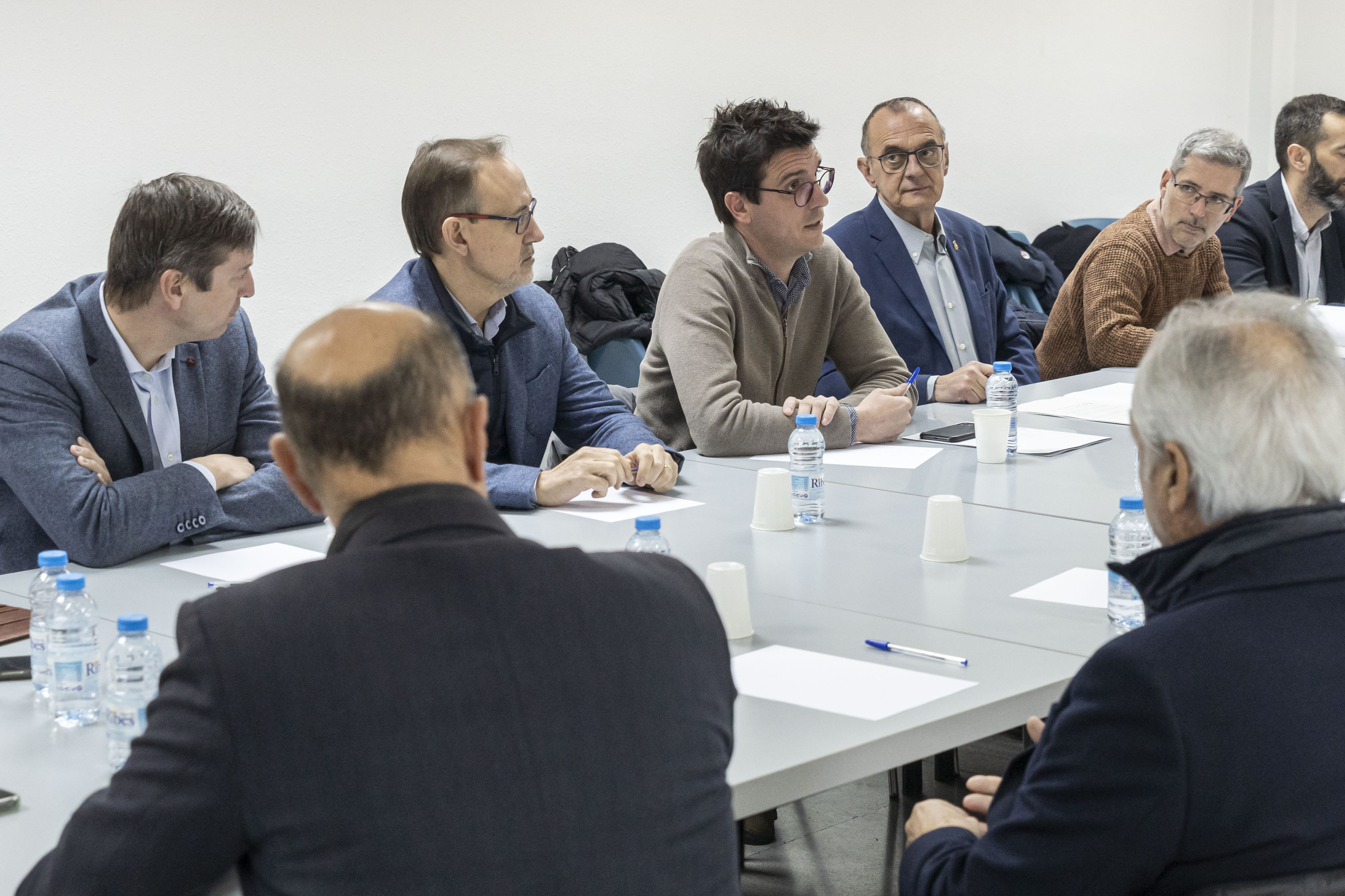 Un moment de la trobada amb els empresaris