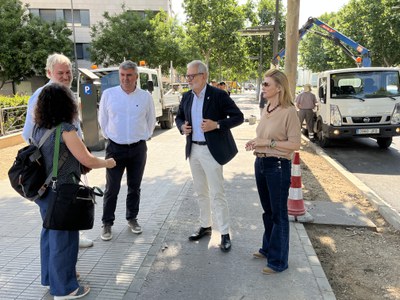 Un moment de la visita d'avui.
