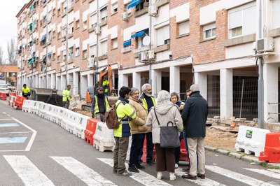 Vista de les obres a Artur Mor.