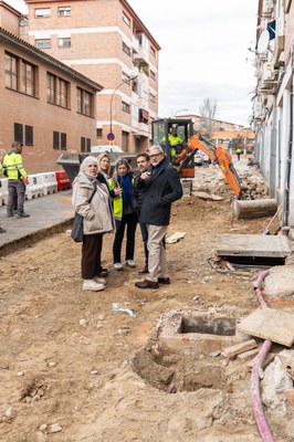 Visita a les obres a Artur Mor.