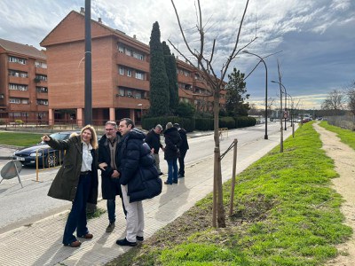 La tinenta d'alcalde Begoña Iglesias ha visitat l'inici de les tasques a Ferran el Catòlic.