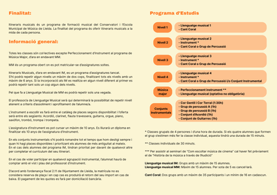Les preinscripcions s’han de realitzar del 30 de setembre fins al 3 d’octubre al centre educatiu.