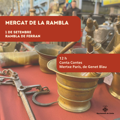 Nova edició del Mercat de la Rambla, el proper diumenge 1 de setembre.