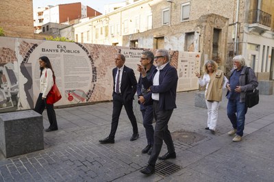 Larrosa i Martí han visitat les termes de Cardenal Remolins.