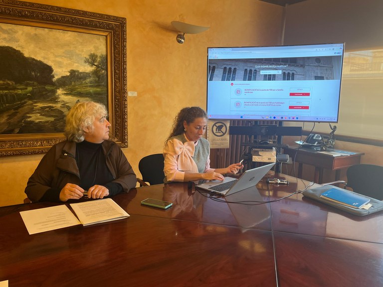 Durant la presentació del VAC s'ha mostrat el funcionament de la plataforma per demanar cita prèvia