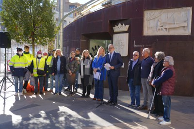 Un moment de l'acte de presentació d'avui.