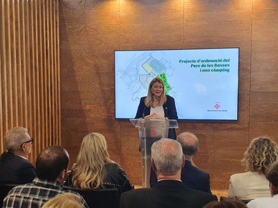 Begoña Iglesias ha detallat com serà el futur Parc de les Basses..