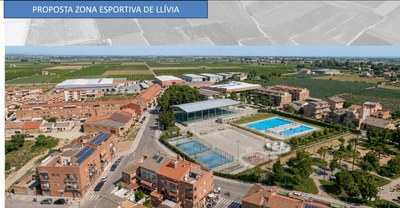 Imatge virtual de la futura zona esportiva de Llívia.