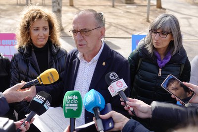 El paer en cap ha atès als mitjans de comunicació.