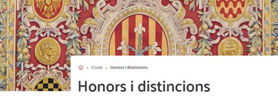 La Paeria proposa 35 distincions honorífiques a persones i entitats de la ciutat aquest 2024.