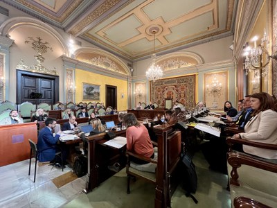 El ple ordinari de l'Ajuntament de Lleida de març.