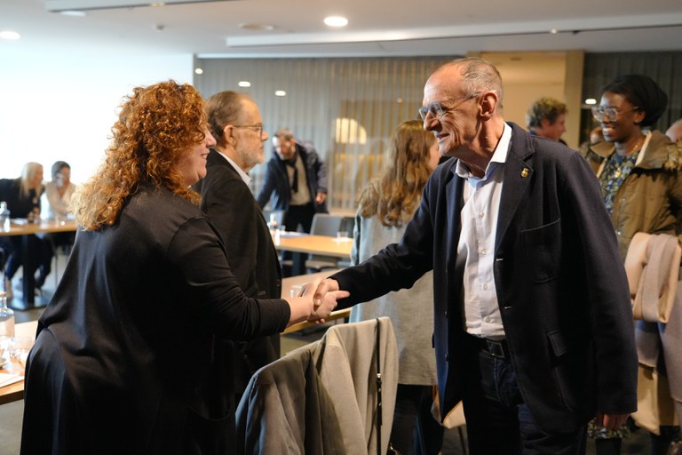 L'alcalde Pueyo ha saludat les entitats que integren ALLEM, fundació amb la qual s'ha reunit aquesta tarda juntament amb el conseller Campuzano