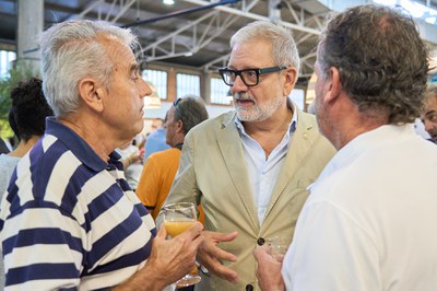 L'alcalde Larrosa amb el president de la comissió de l'Horta de la FAVLL, Francesc Montardit..