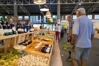 L'estand de Paeria a la Fira de Sant Miquel, dedicat a l'Horta.
