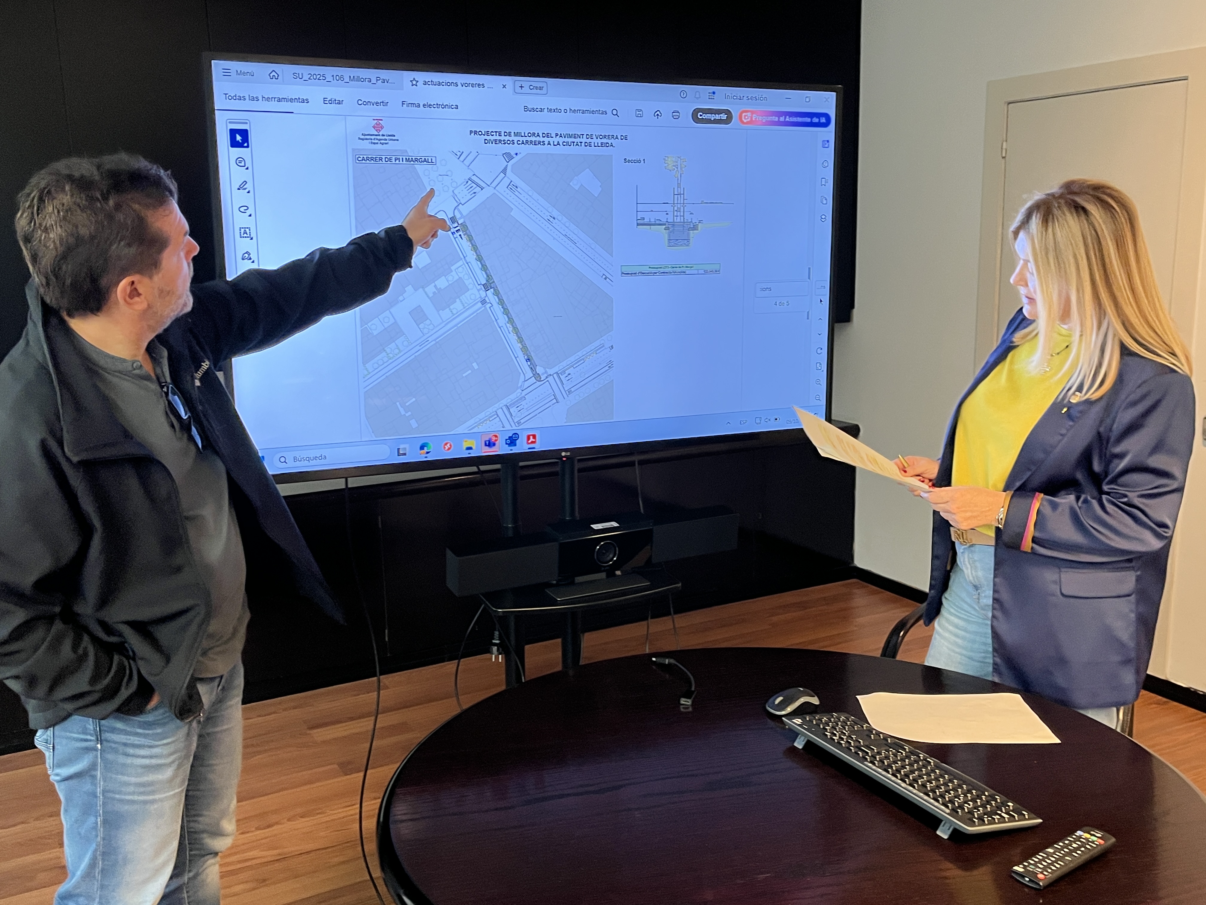 Un moment de la presentació d'avui