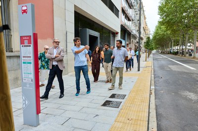 Un moment de la visita del paer en cap.