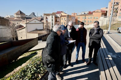 L'alcalde ha visitat avui l'espai del Call.