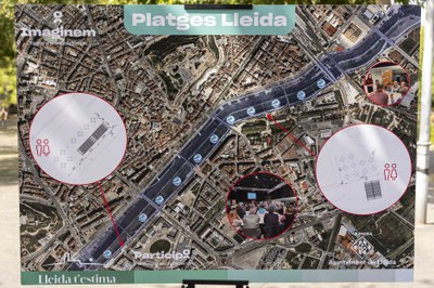 Plànol que detalla les zones del parc del riu on està previst actuar..