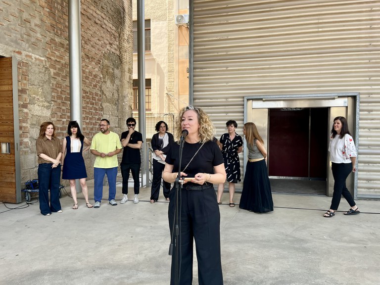 La regidora de Cultura, Pilar Bosch, durant la presentació