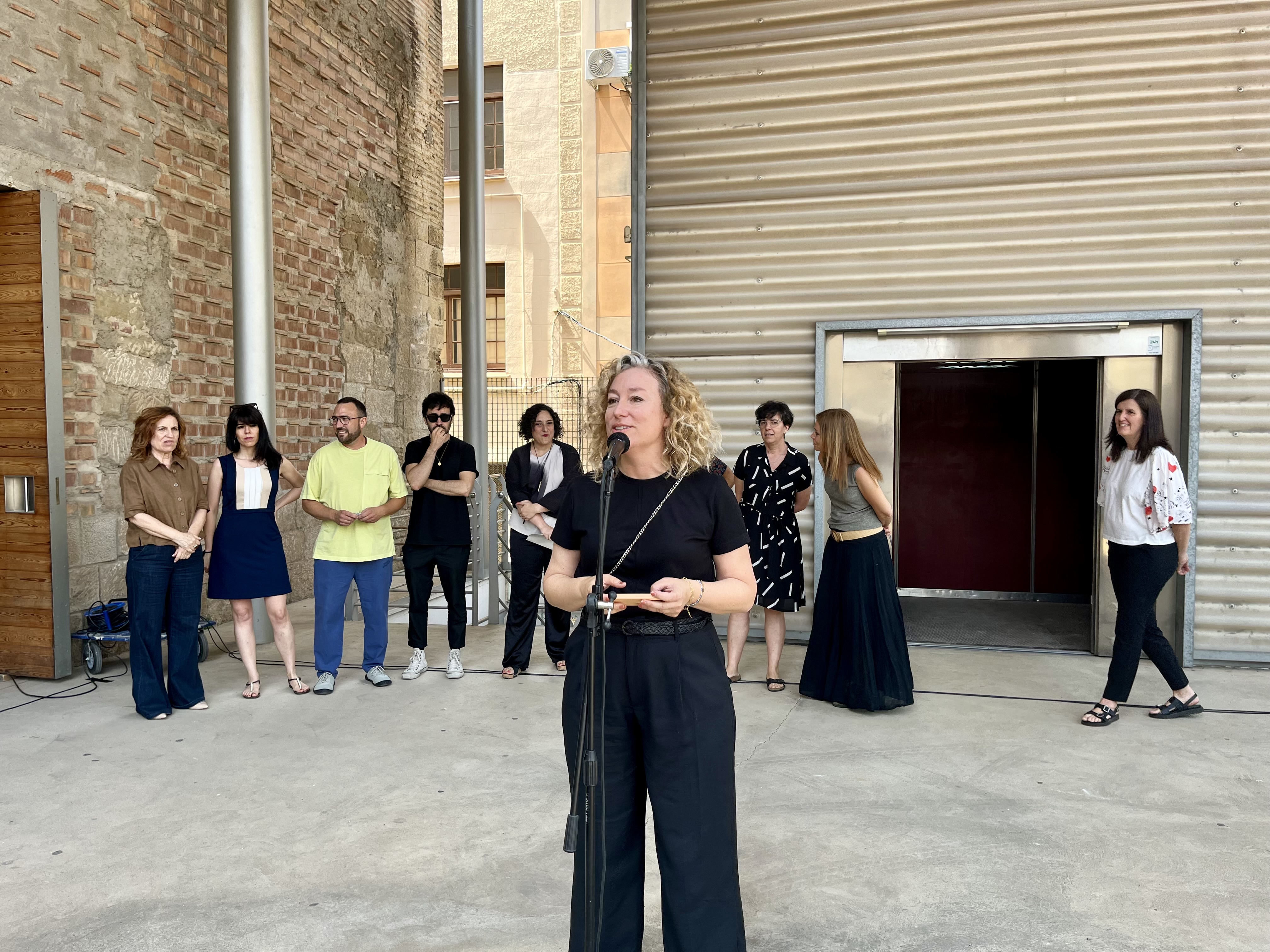 La regidora de Cultura, Pilar Bosch, durant la presentació