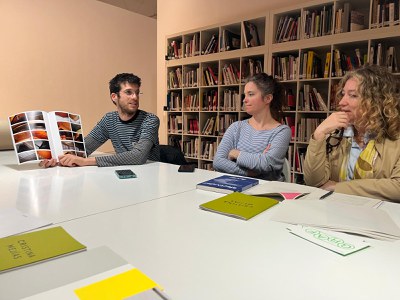 Bosch, Sanjuan i alguns dels artistes i comissariat han presentat els projectes expositius que es podran veure aquest any a la Panera.