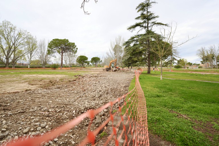 En marxa les obres de renaturalització del Parc de Les Basses.